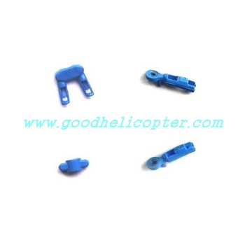 SYMA-s107p helicopter parts fixed set for tail decoration set and tail support pipe (blue color) - Click Image to Close